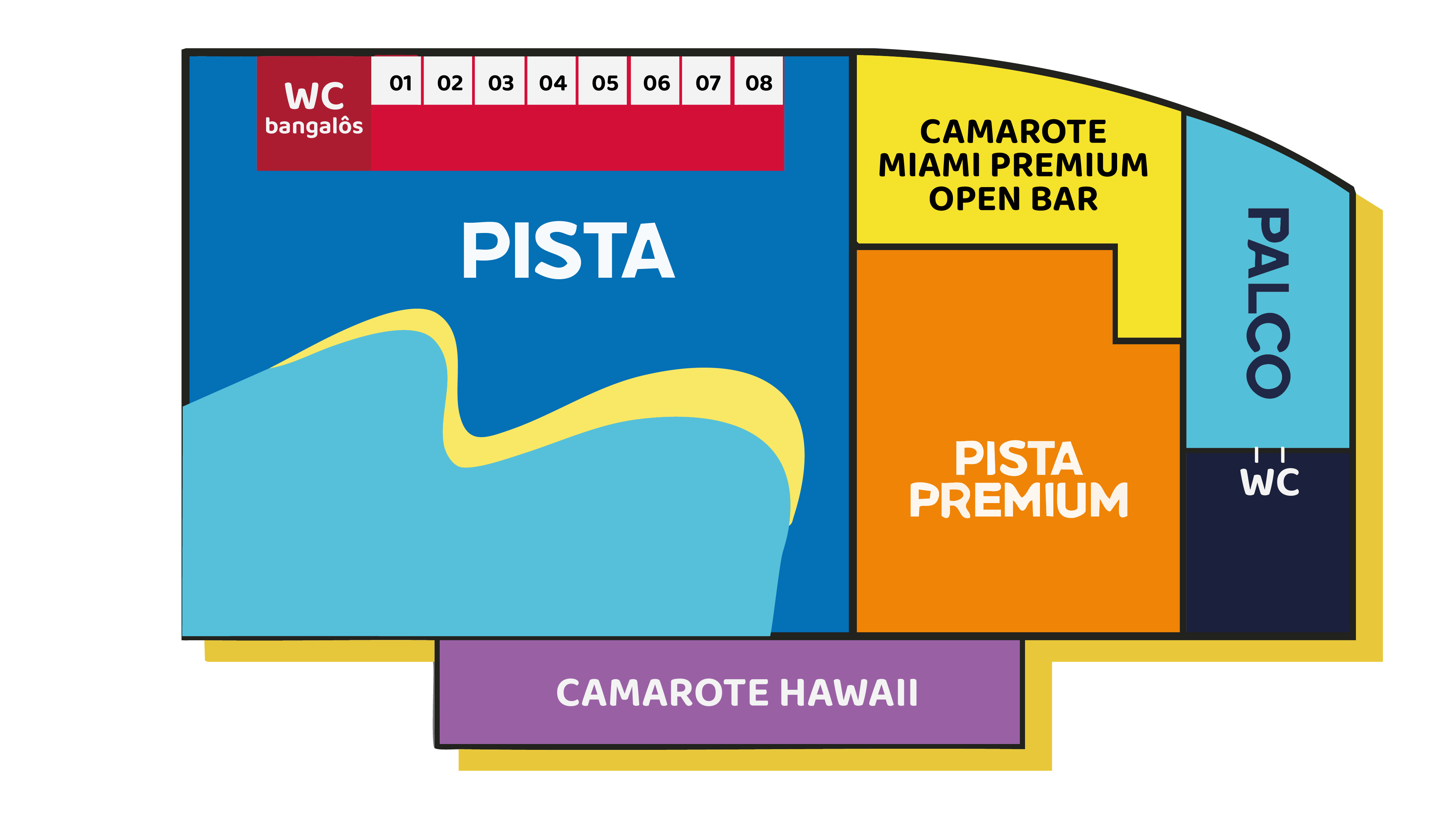 Mapa show Ana Castela Aquatica American Park